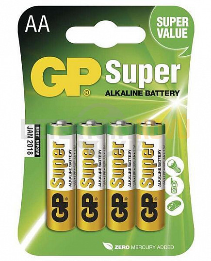 Baterie GP Super Alkaline AA - 4ks