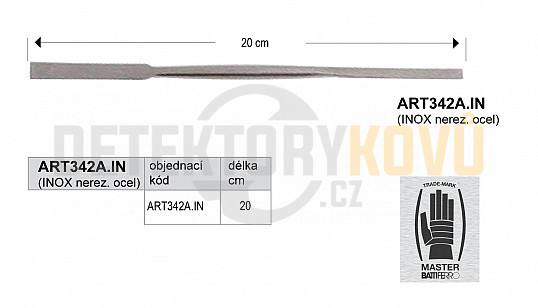 Archeologická pomůcka Battiferro obdelník