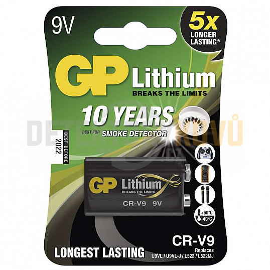 Baterie GP lithiová CR-V9, 1 ks v blistru