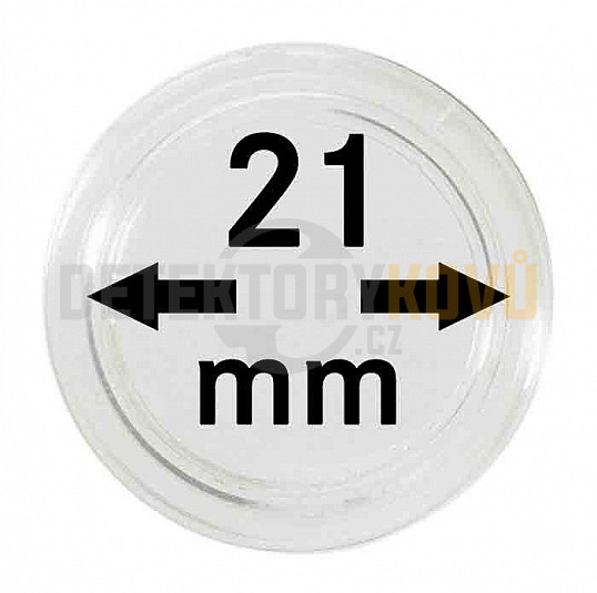 Kapsle na mince 21 mm