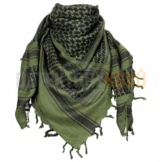 Šátek/arafatka SHEMAGH zeleno-černý