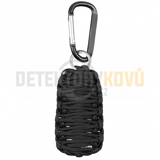 Survival Kit přívěšek paracord černý