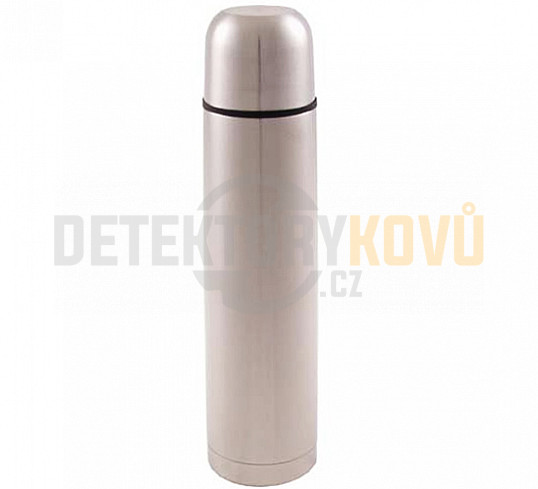 Vakuová termoska z nerezové oceli FOX OUTDOOR® 1 l - stříbrná