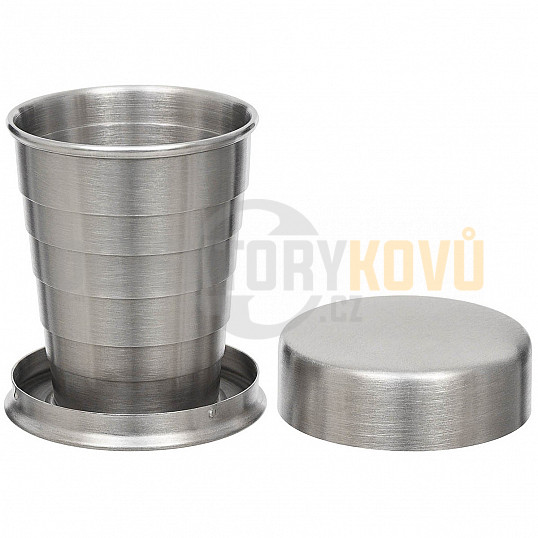 Hrnek na pití, teleskopický, nerezová ocel, 4 cl