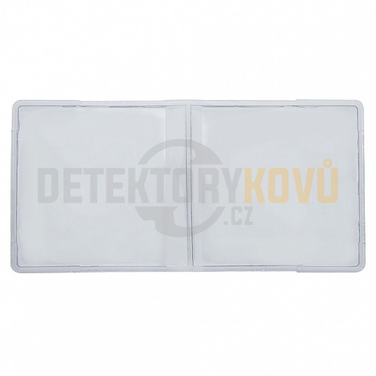 Dvojité numismatické pouzdro z PVC, složené, 76x38 mm, 100 ks