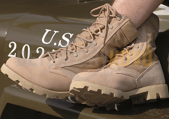 Boty pouštní US ARMY, 'SPEED LACE', KHAKI