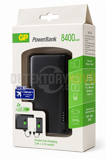 Výprodej Power bank GP 8400 mAh 381CA - černá