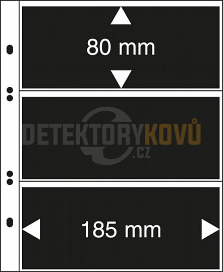 Albové listy na bankovky, 80 mm - 10 ks