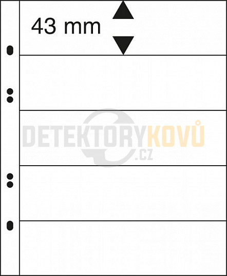 Albové listy na známky - 10 ks, 43 mm