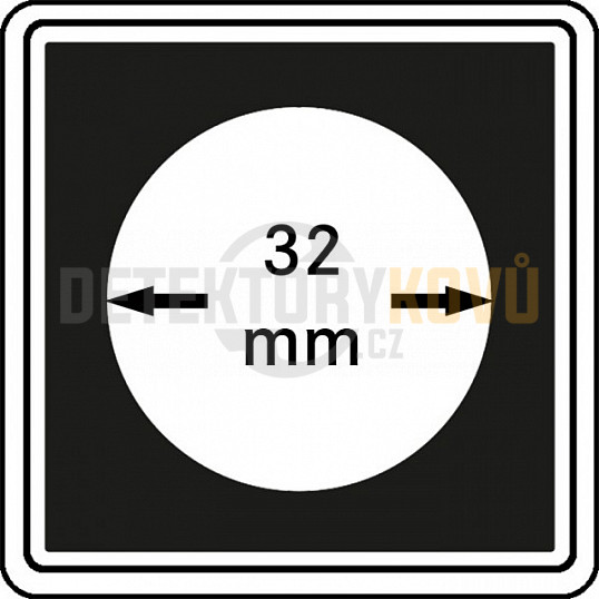 Kapsle na mince Carrée 32 mm - 4 ks