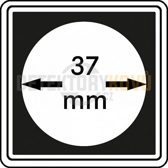 Kapsle na mince Carrée 37 mm - 4 ks