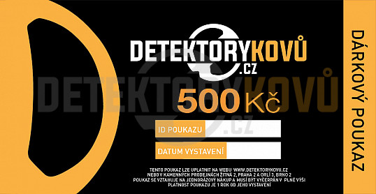 Dárkový poukaz v hodnotě 500 Kč