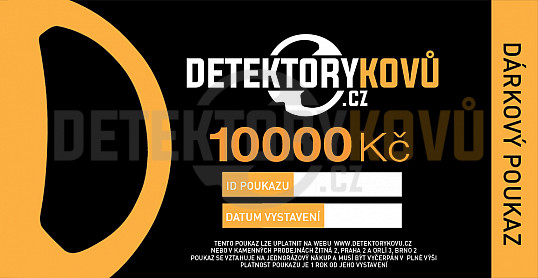 Dárkový poukaz v hodnotě 10000 Kč