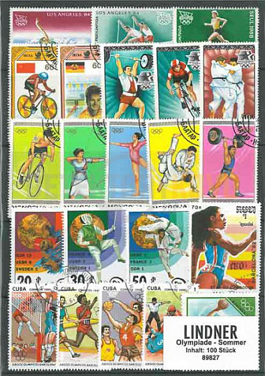 Sběratelský set poštovních známek: Letní olympiáda (100 ks)