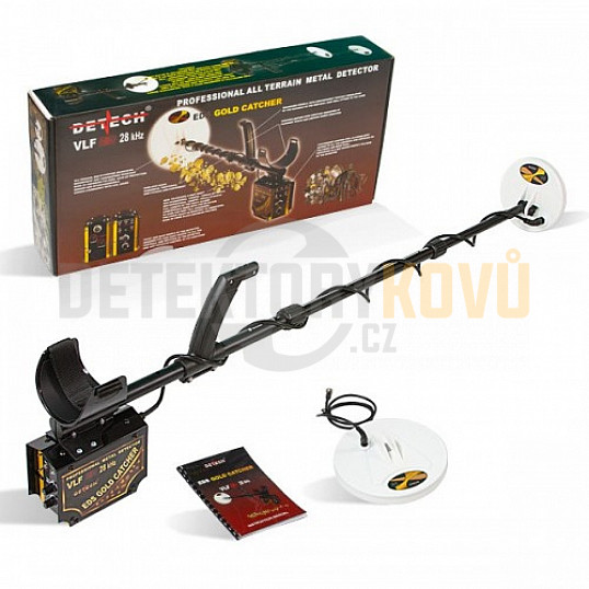 Detech Gold Catcher 28 Khz - 2 cívky 15 cm a 25 cm