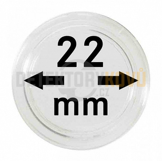 Kapsle na mince 22 mm