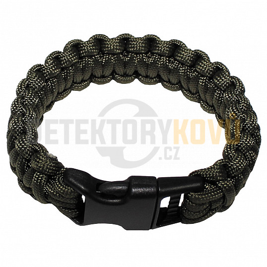 Paracord náramek olivový