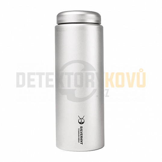 Titanová láhev 600 ml s plochým víčkem Silverant