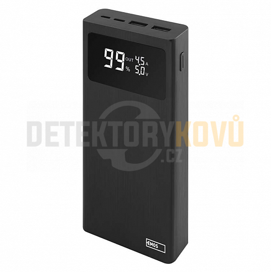 Powerbanka EMOS BetaQ 20, 20 000 mAh, 22,5 W, černá