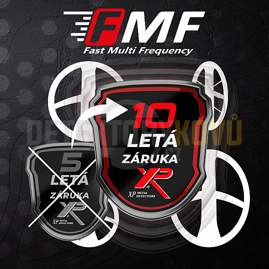 Prodloužená záruka XP na FMF cívky +5 let navíc
