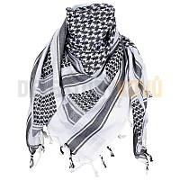 Šátek SHEMAGH bílo-černý