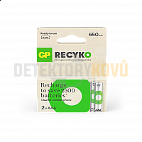 Baterie GP ReCyko AAA, 650 mAh, balení po 2 kusech