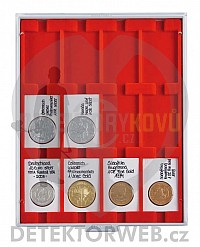 Sběratelská mincovní kazeta s 12 přihrádkami na REBECK