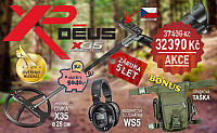 XP Deus X35, 28 cm + hl. jednotka a sluchátka WS5