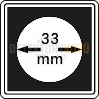 Kapsle na mince Carrée 33 mm - 4 ks