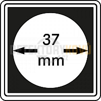 Kapsle na mince Carrée 37 mm - 4 ks