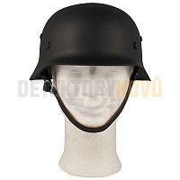 Helma Wehrmacht WWII, ocelová černá