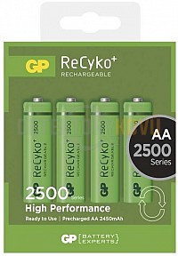 Nabíjecí baterie GP ReCyko+ 2500 HR6 (AA), 4 ks