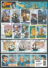 Sběratelský set poštovních známek: Lodě a čluny (100 ks)