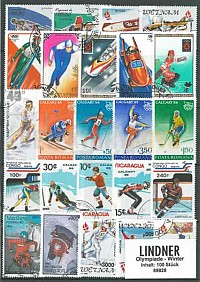 Sběratelský set poštovních známek: Zimní olympiáda  (100 ks)