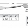 Archeologická pomůcka Battiferro list a obdelník