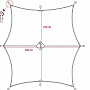 Plachta nepromokavá Hexagon-Tarp, OD green,  3,4 x 3,1 m  s oky