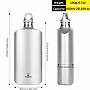 Titanová láhev 800 ml slim - Silverant