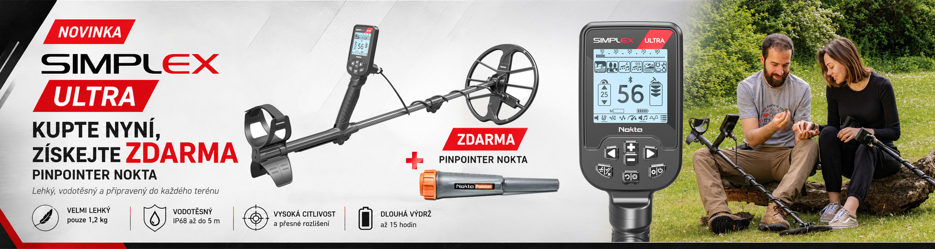 Nokta Simplex ULTRA + Nokta Pointer ZDARMA