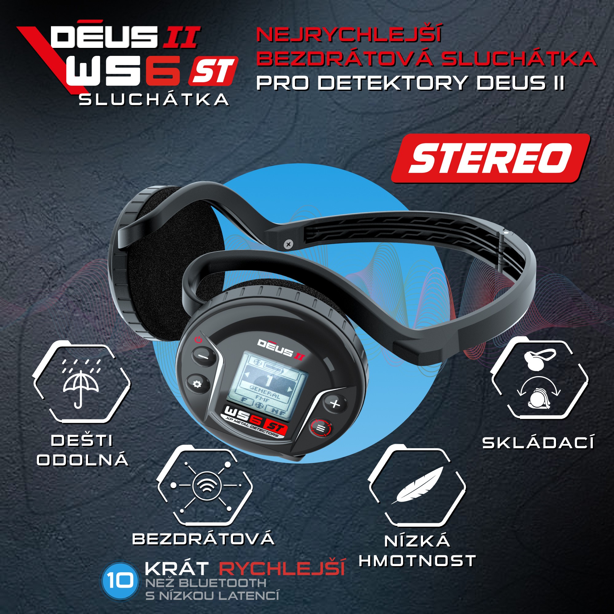 Bezdrátová sluchátka XP WS6 STEREO