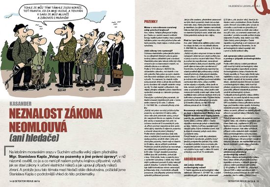 Časopis Detektor revue - detektory kovů a historie