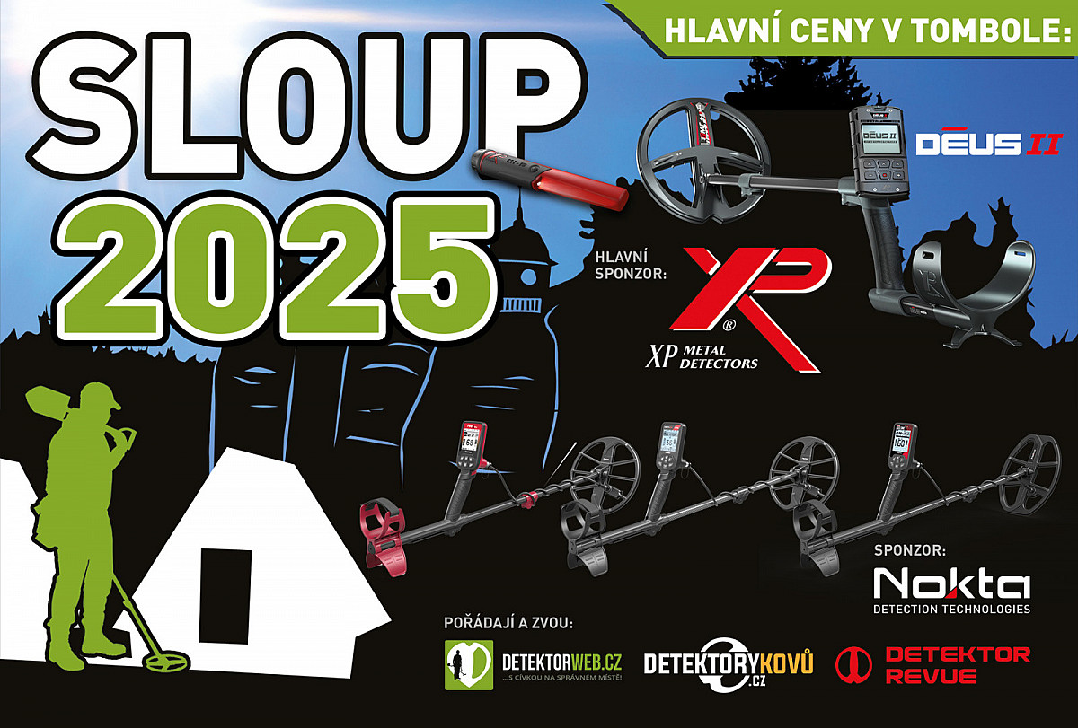 Setkání hledačů pokladů Sloup 2025 ceny
