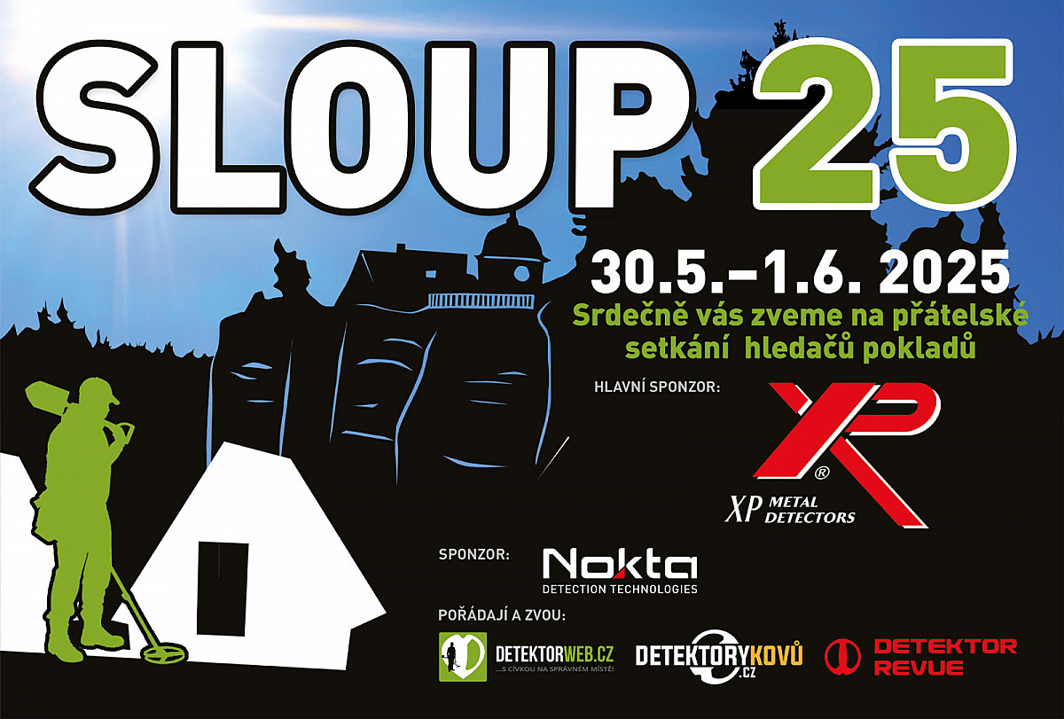 Setkání hledačů pokladů Sloup 2025